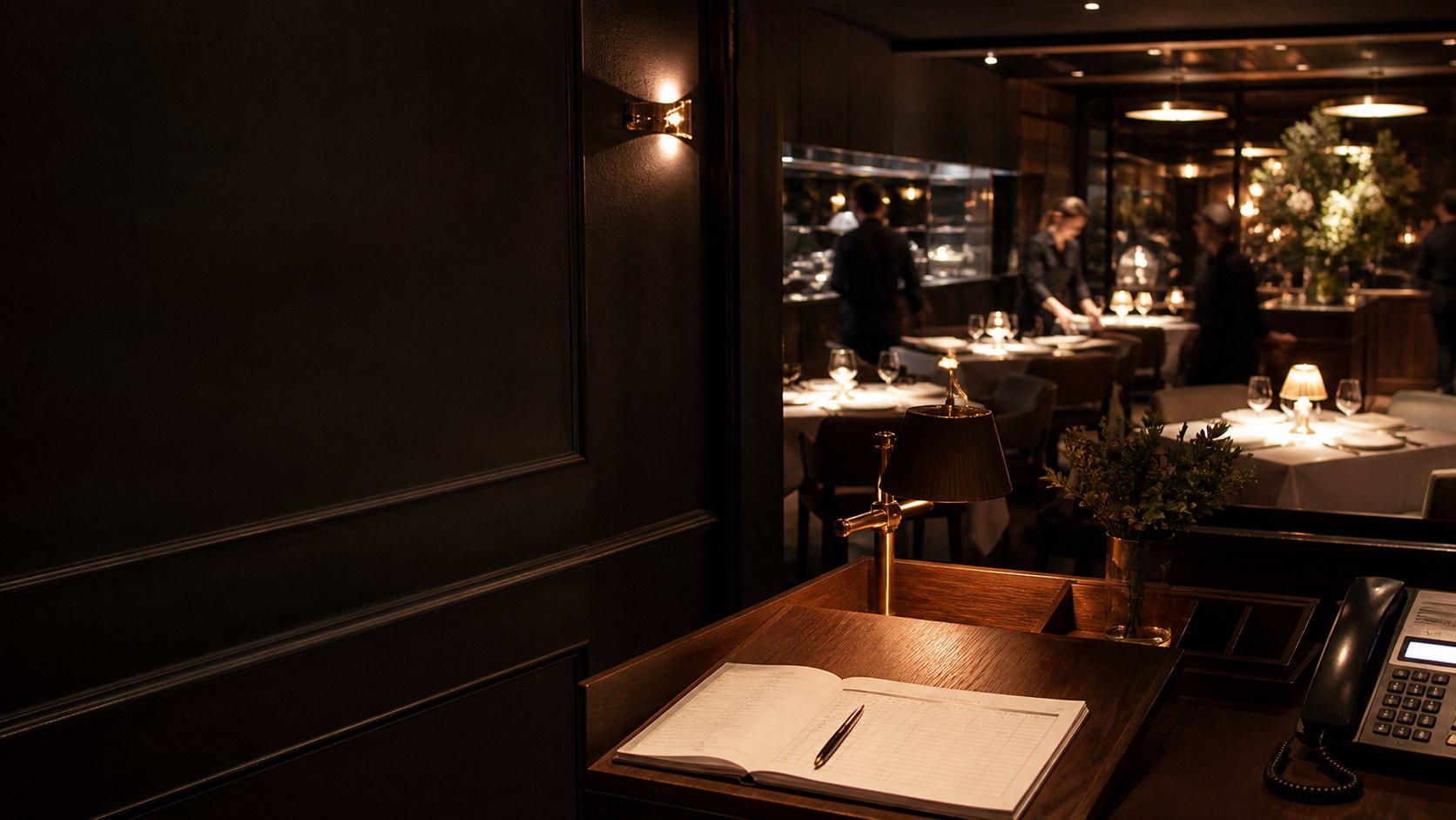 Hospitality setting illustrating the work around guest enquiries